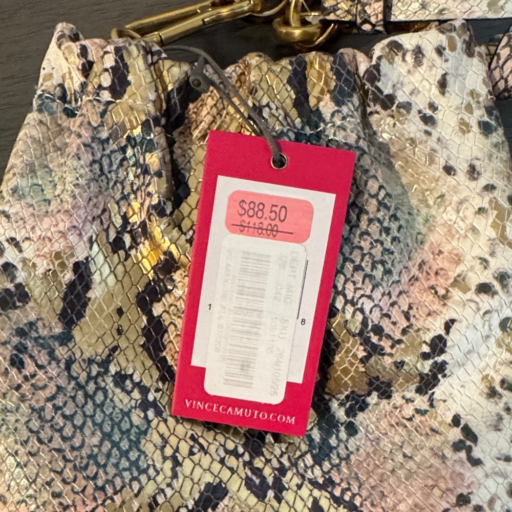 Vince Camuto Pastel Snake Print Crossbody Bag - Picture 4 of 8